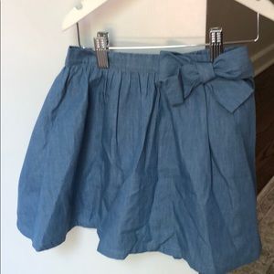 Crown and ivy chambray skort